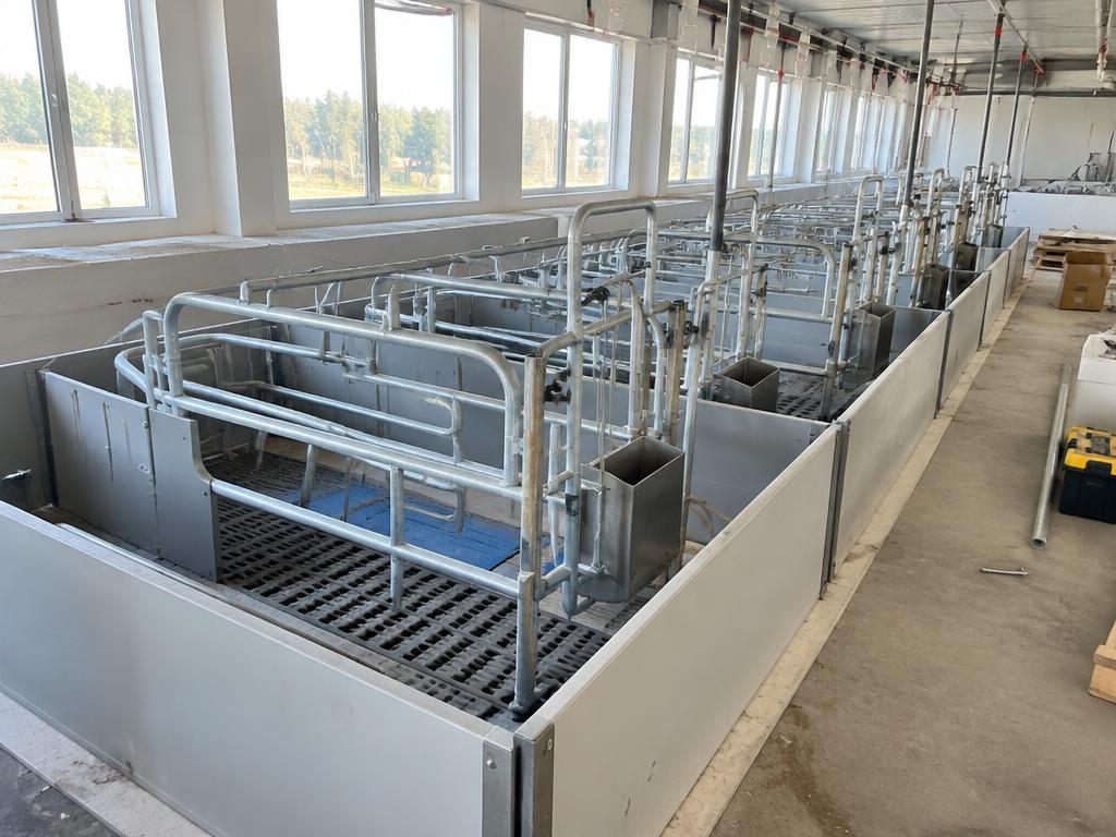 Chantier de porcherie réalisé par ConstruPorc