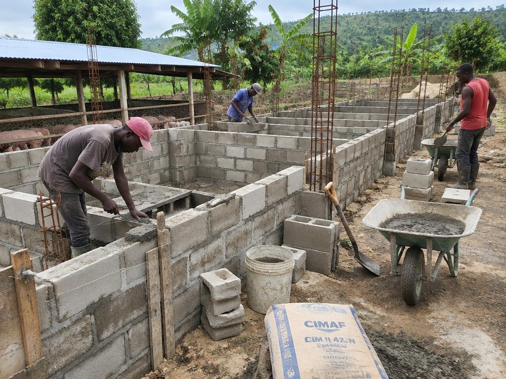 Chantier de porcherie réalisé par NorBat